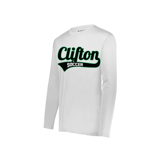 [222822.005.XS-LOGO2] Men's LS Smooth Sport Shirt (Adult XS, White, Logo 2)