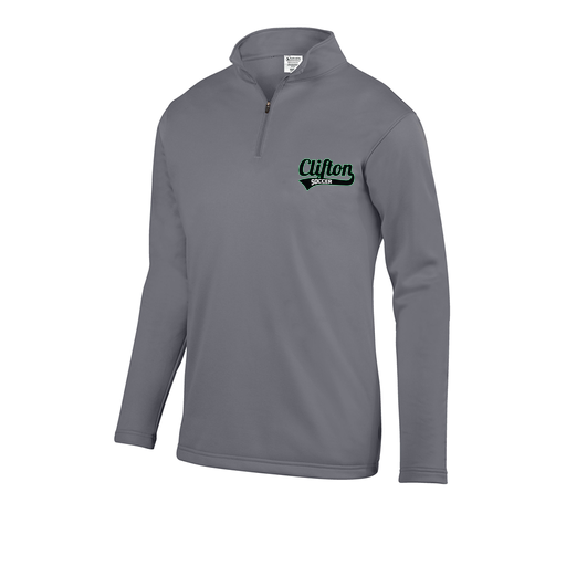 [DFW-FFQZ-GRY-AS-LOGO2] Men's FlexFleece 1/4 Zip (Adult S, Gray, Logo 2)