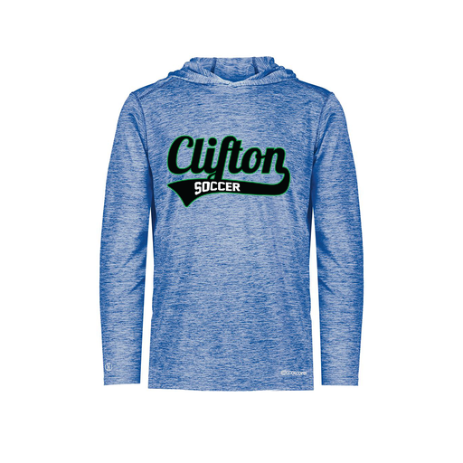 [FOLHCGRY-YS-LOGO2] Decker Youth Charge Hoodie (Youth S, Royal, Logo 2)